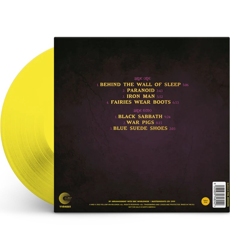 Black Sabbath – The Sunday Show: Live in London, 1970 (Special Edition 12-Inch Album on Yellow Vinyl) - Image 4