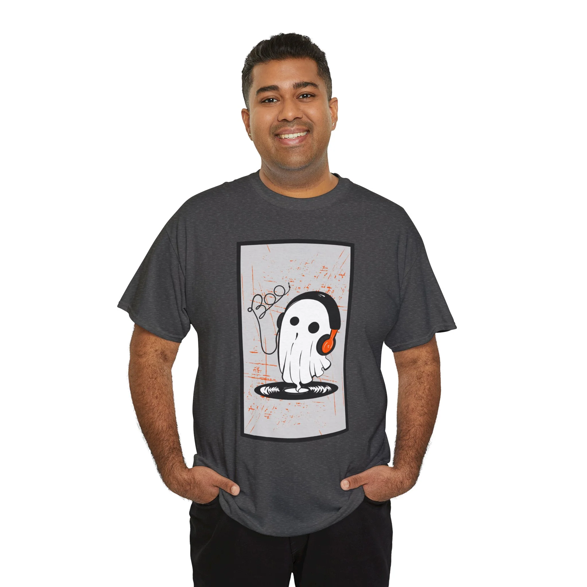 'Vinyl Ghost' Men's T-Shirt - Image 14