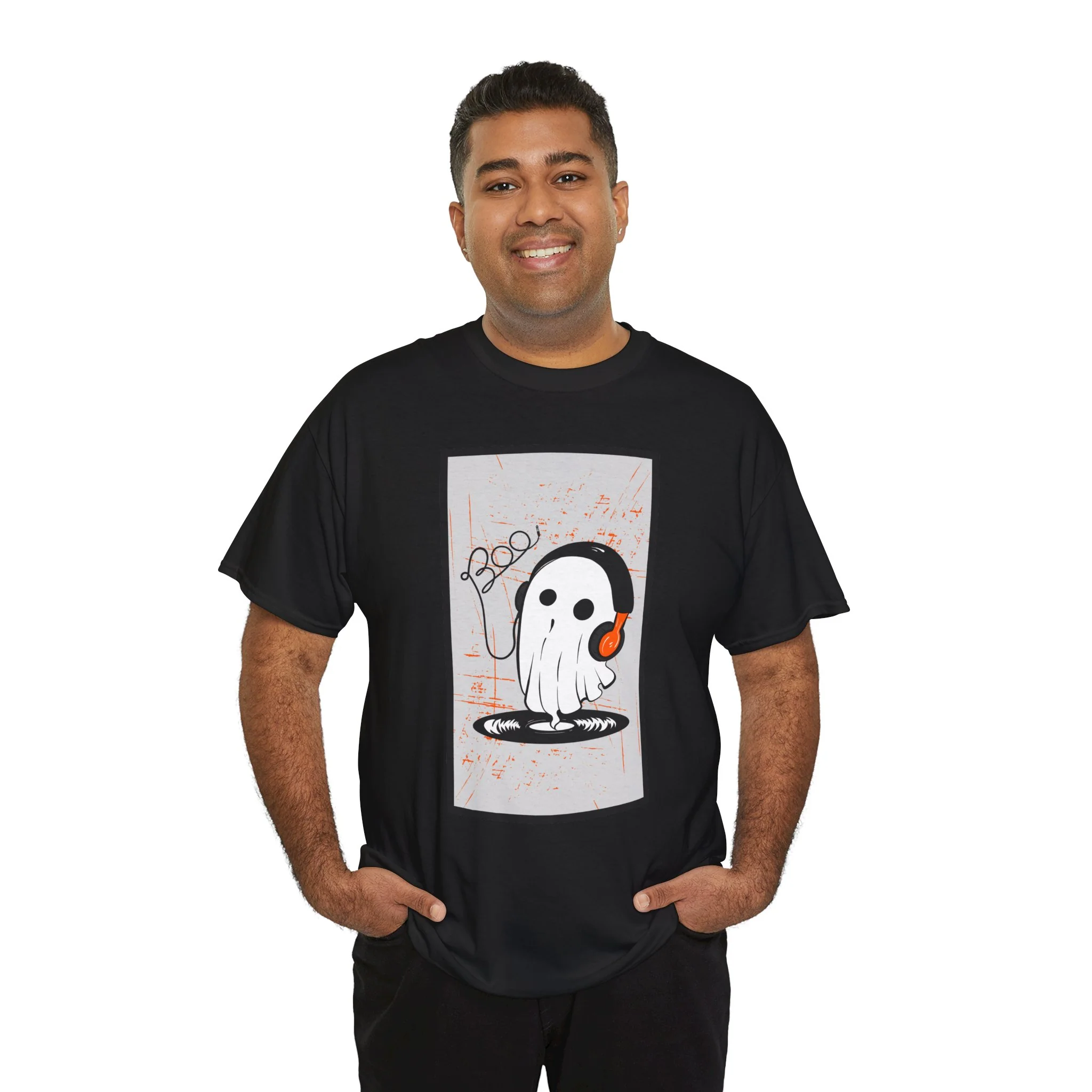 'Vinyl Ghost' Men's T-Shirt - Image 22