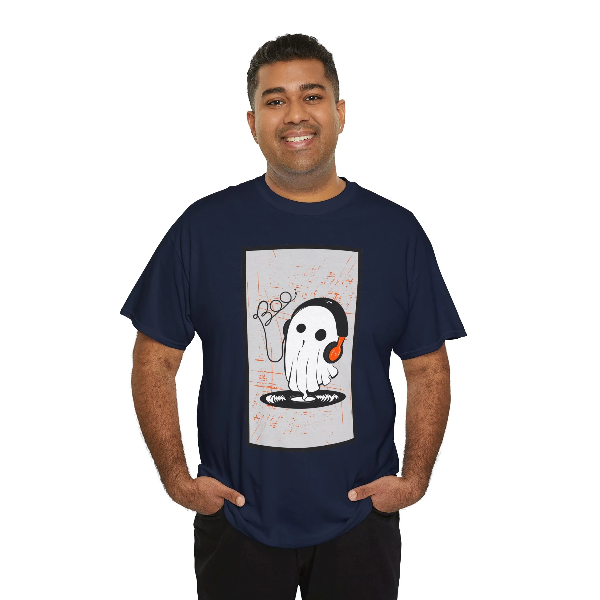 'Vinyl Ghost' Men's T-Shirt - Image 30
