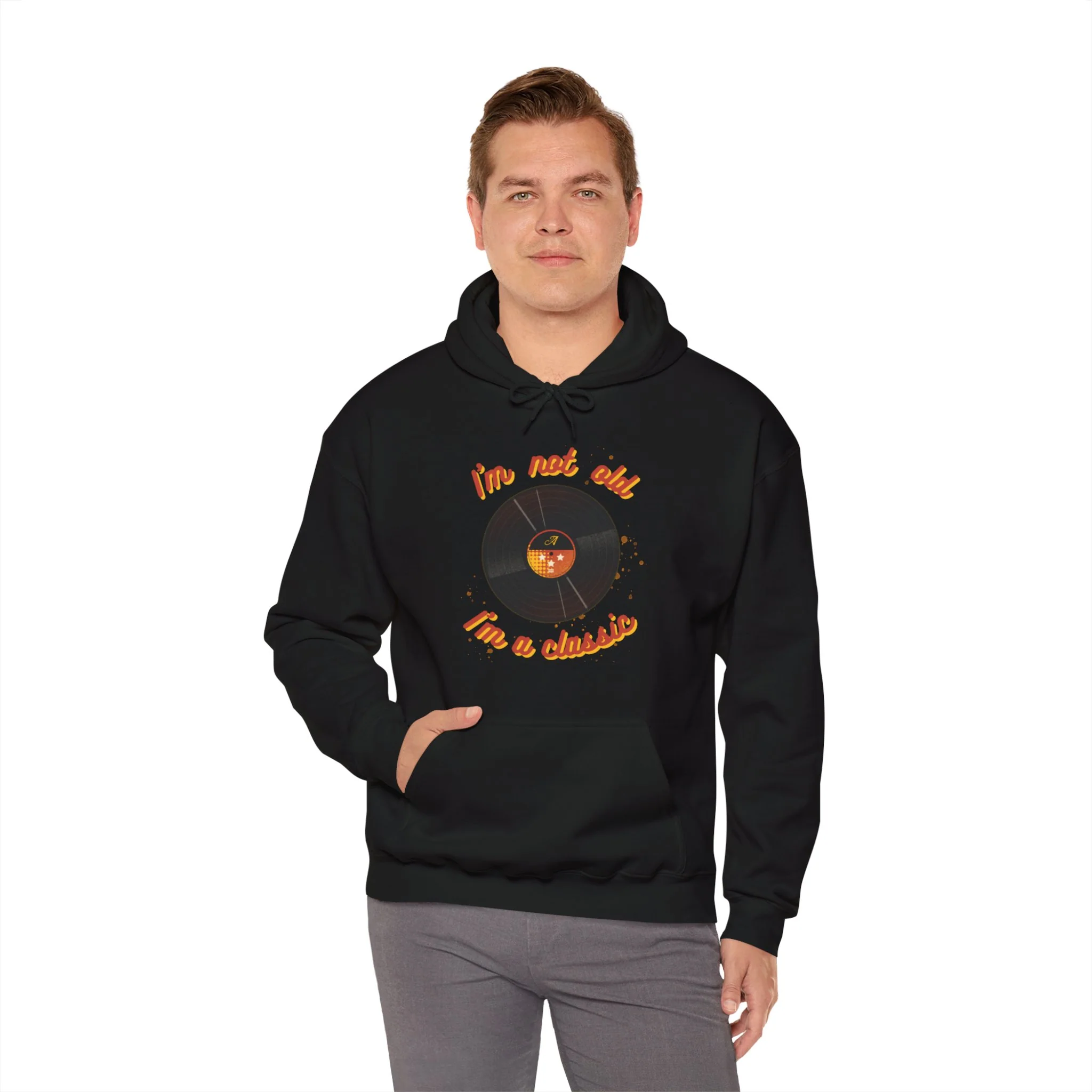 'I'm Not Old, I'm a Classic' Men's Hoodie - Image 39