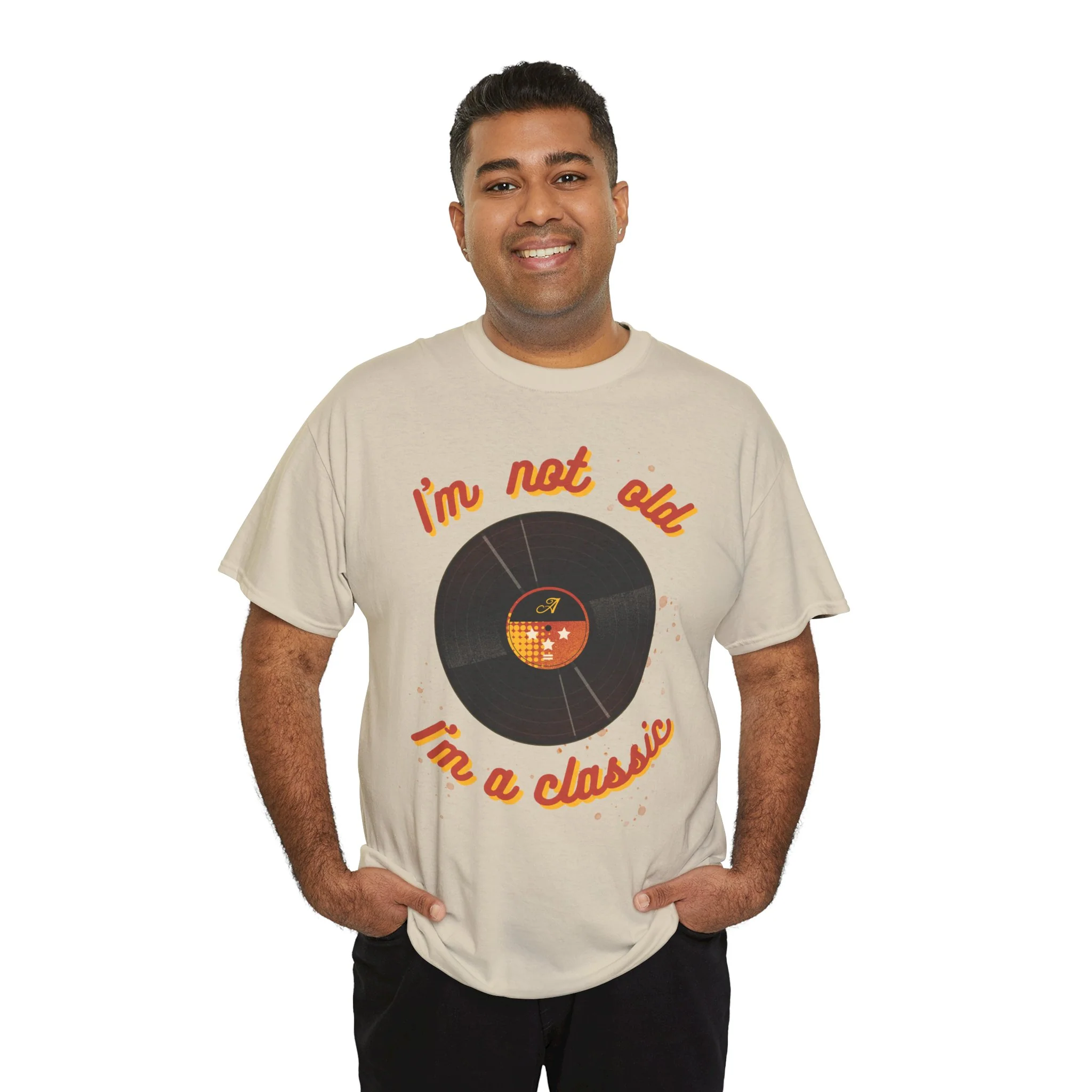 'I'm Not Old, I'm a Classic' Men's Vinyl Record T-Shirt - Image 5