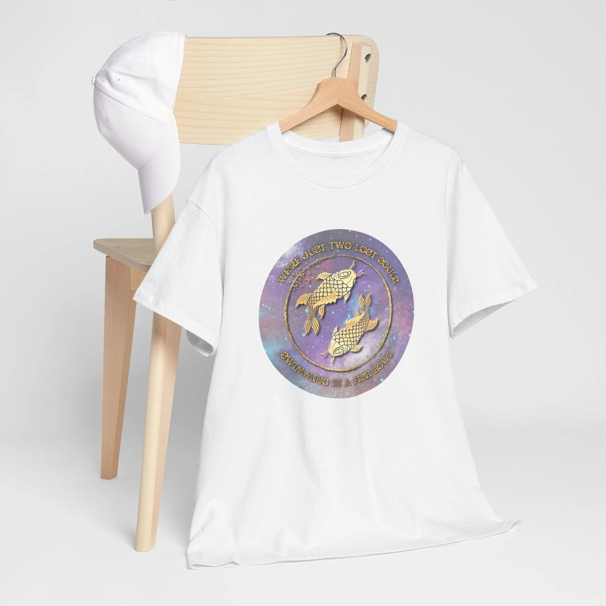 'Lost Souls' Celestial Fish Lyric T-Shirt - Image 13