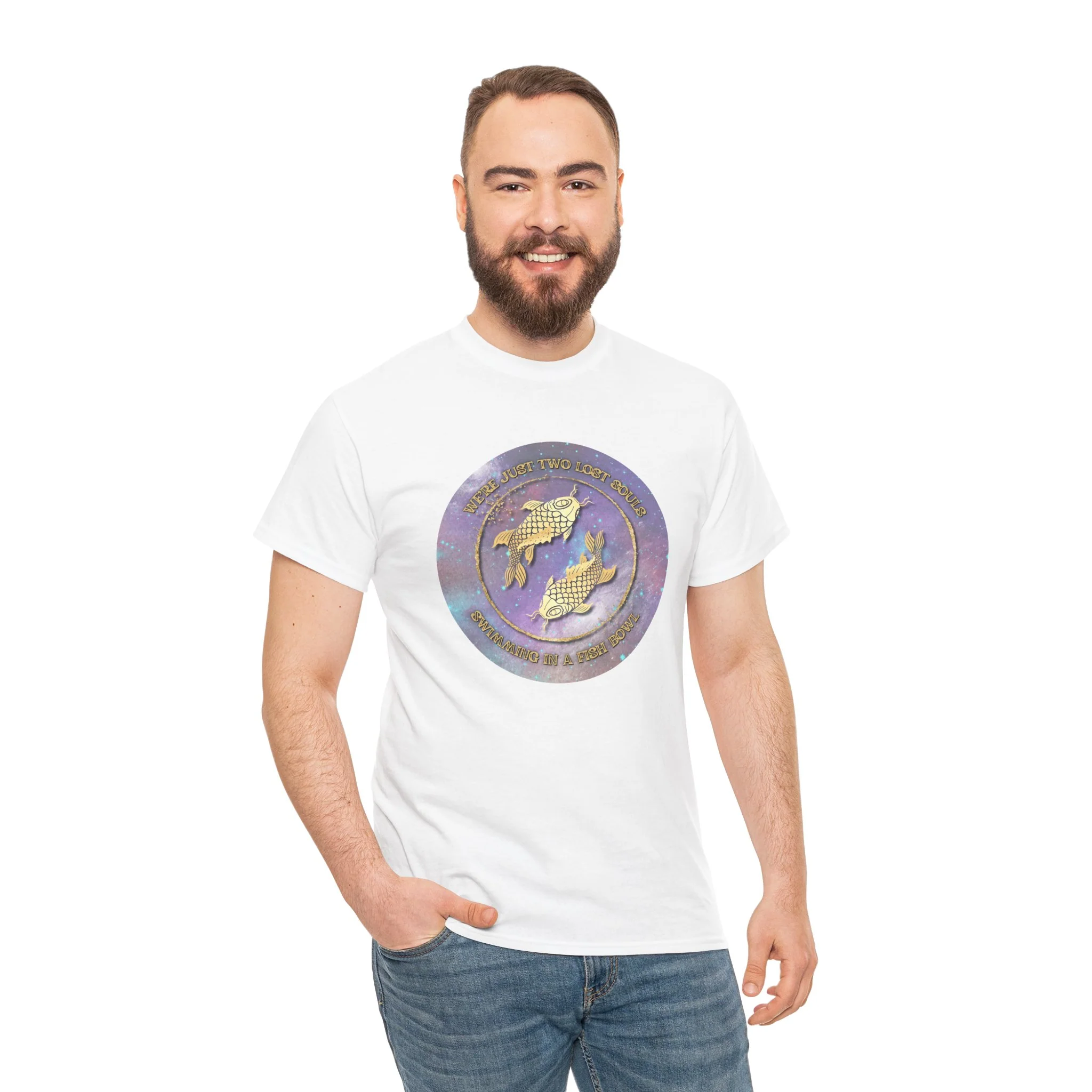 'Lost Souls' Celestial Fish Lyric T-Shirt - Image 15