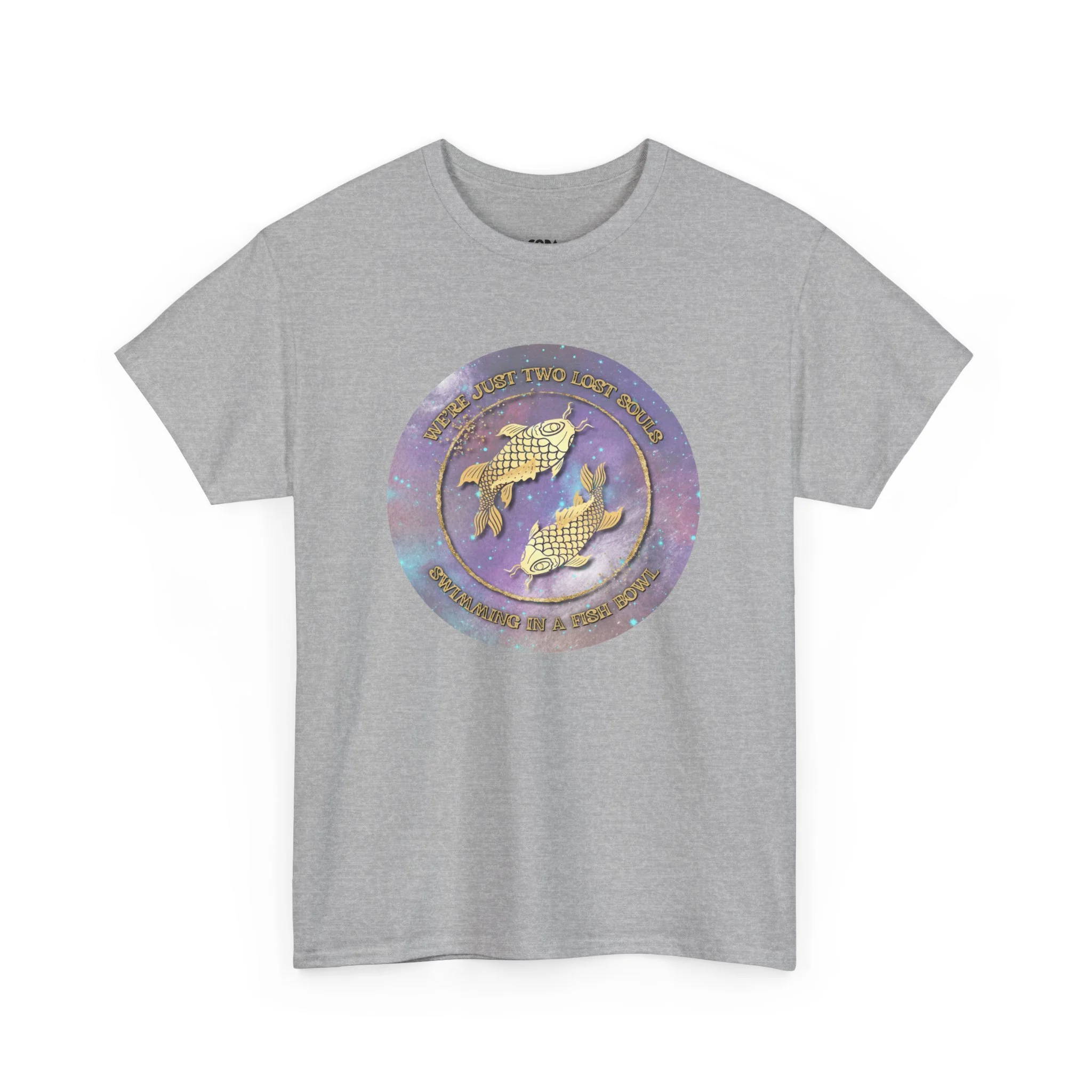 'Lost Souls' Celestial Fish Lyric T-Shirt - Image 37