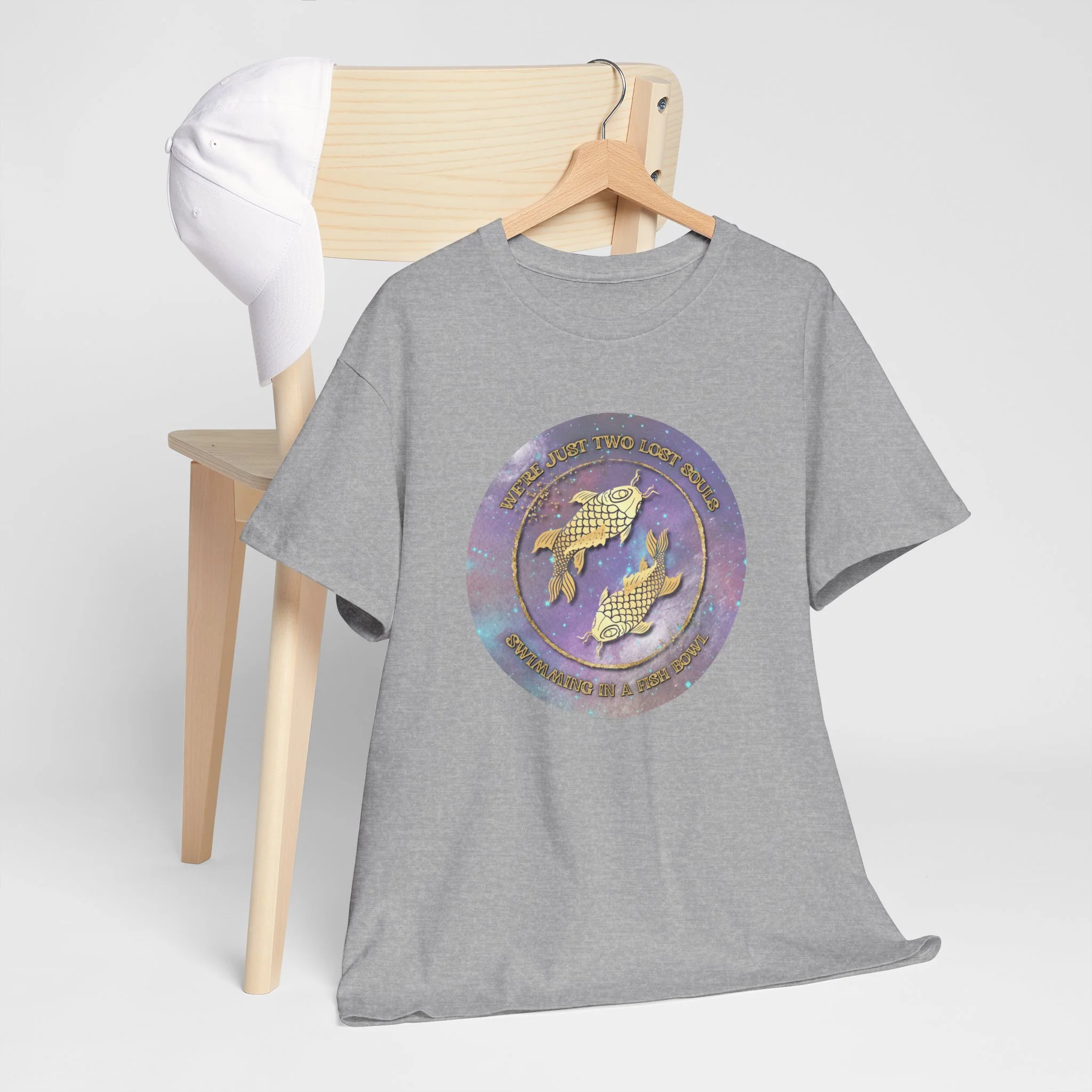 'Lost Souls' Celestial Fish Lyric T-Shirt - Image 40
