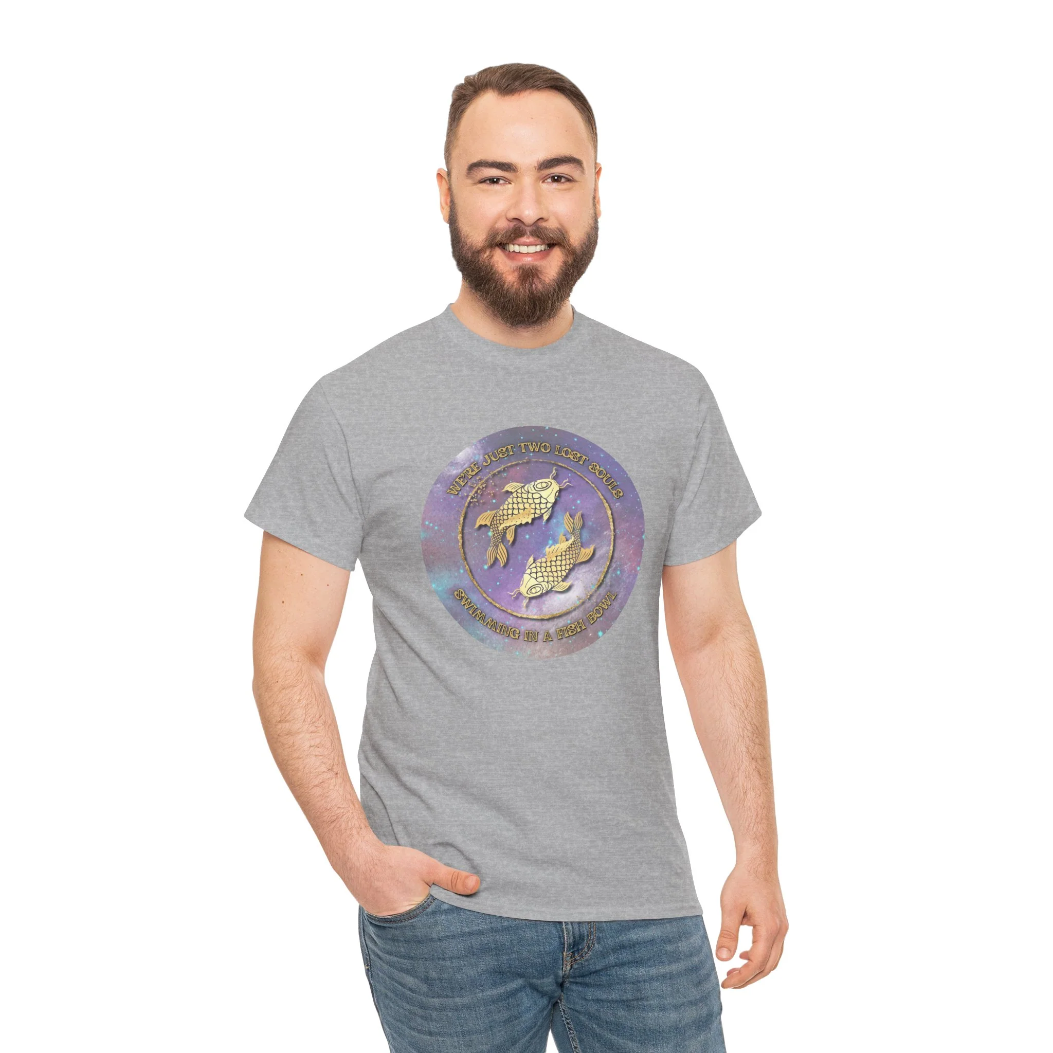 'Lost Souls' Celestial Fish Lyric T-Shirt - Image 42