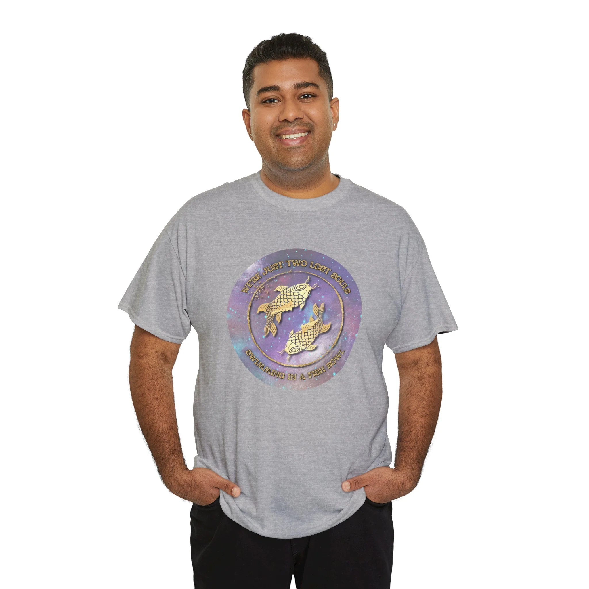 'Lost Souls' Celestial Fish Lyric T-Shirt - Image 43