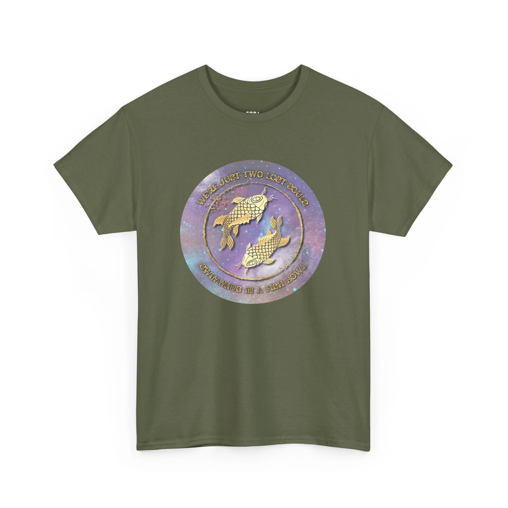 'Lost Souls' Celestial Fish Lyric T-Shirt - Image 46