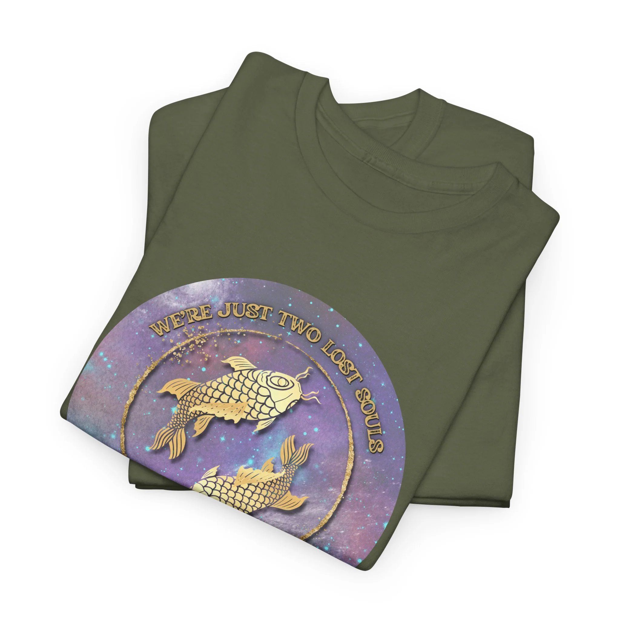 'Lost Souls' Celestial Fish Lyric T-Shirt - Image 48