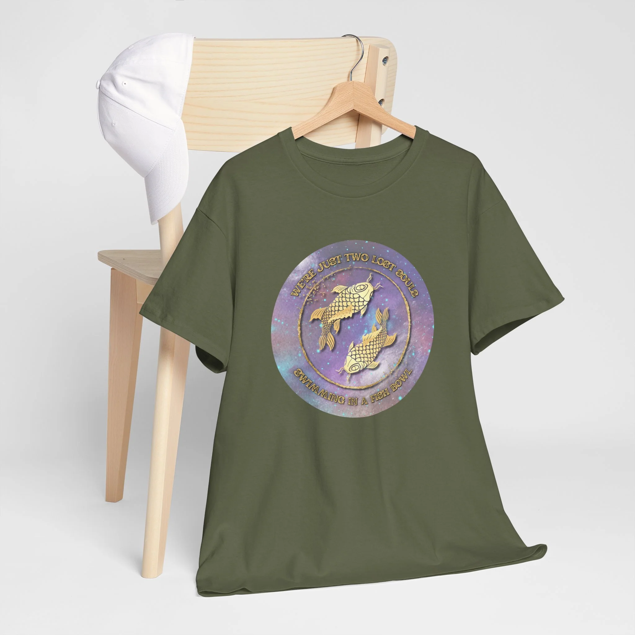 'Lost Souls' Celestial Fish Lyric T-Shirt - Image 49