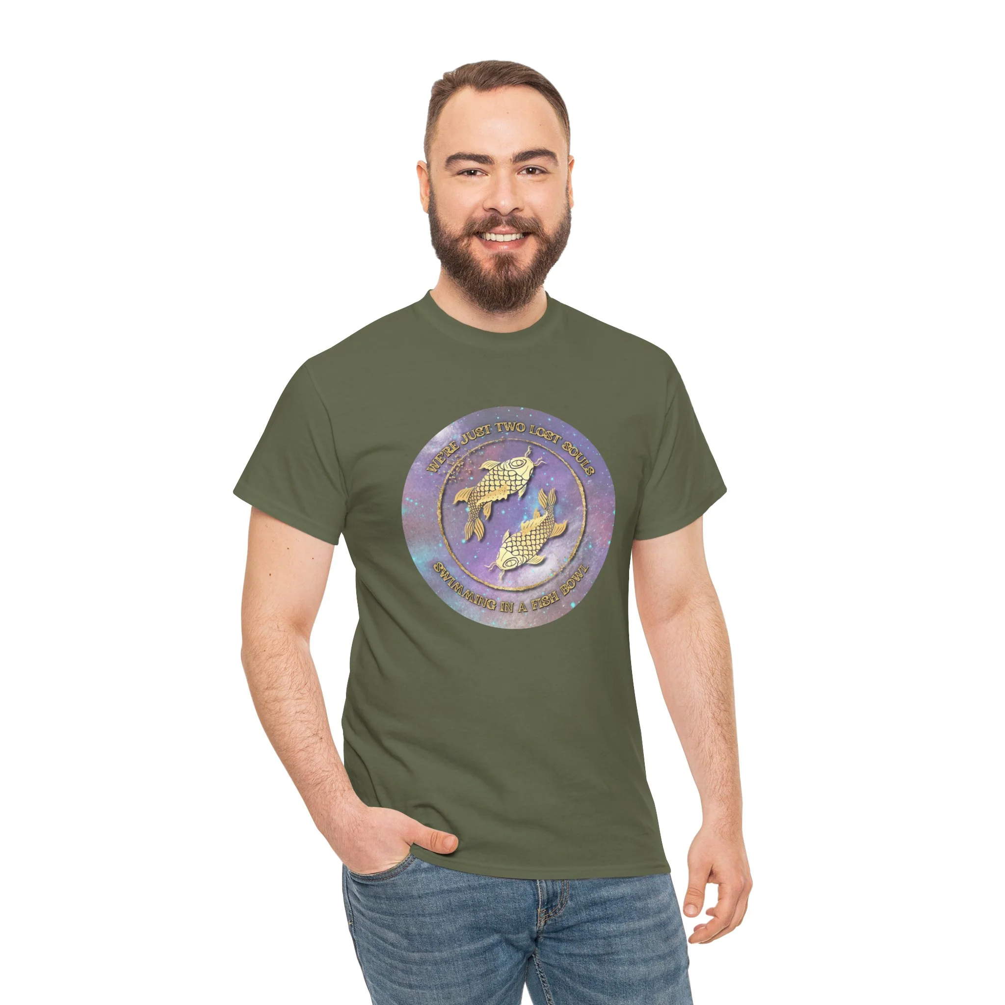 'Lost Souls' Celestial Fish Lyric T-Shirt - Image 51