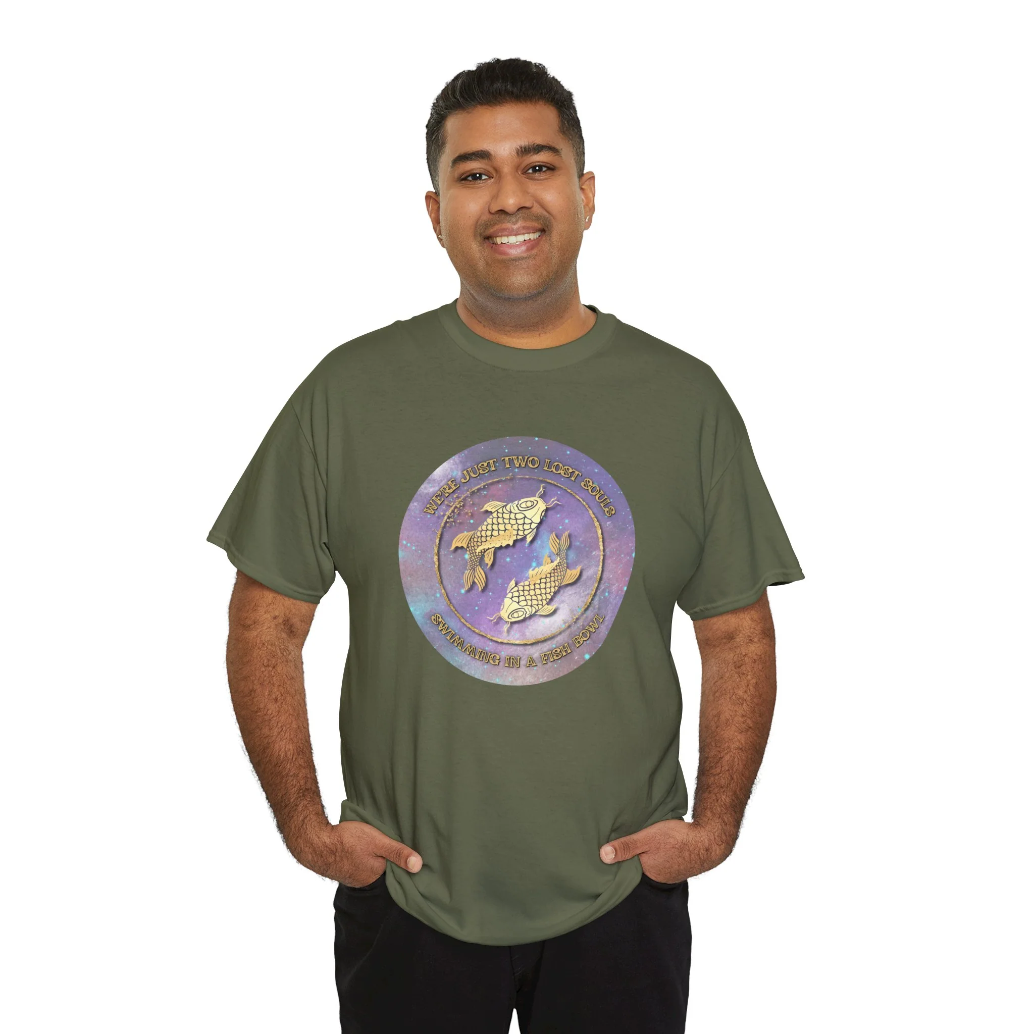 'Lost Souls' Celestial Fish Lyric T-Shirt - Image 52
