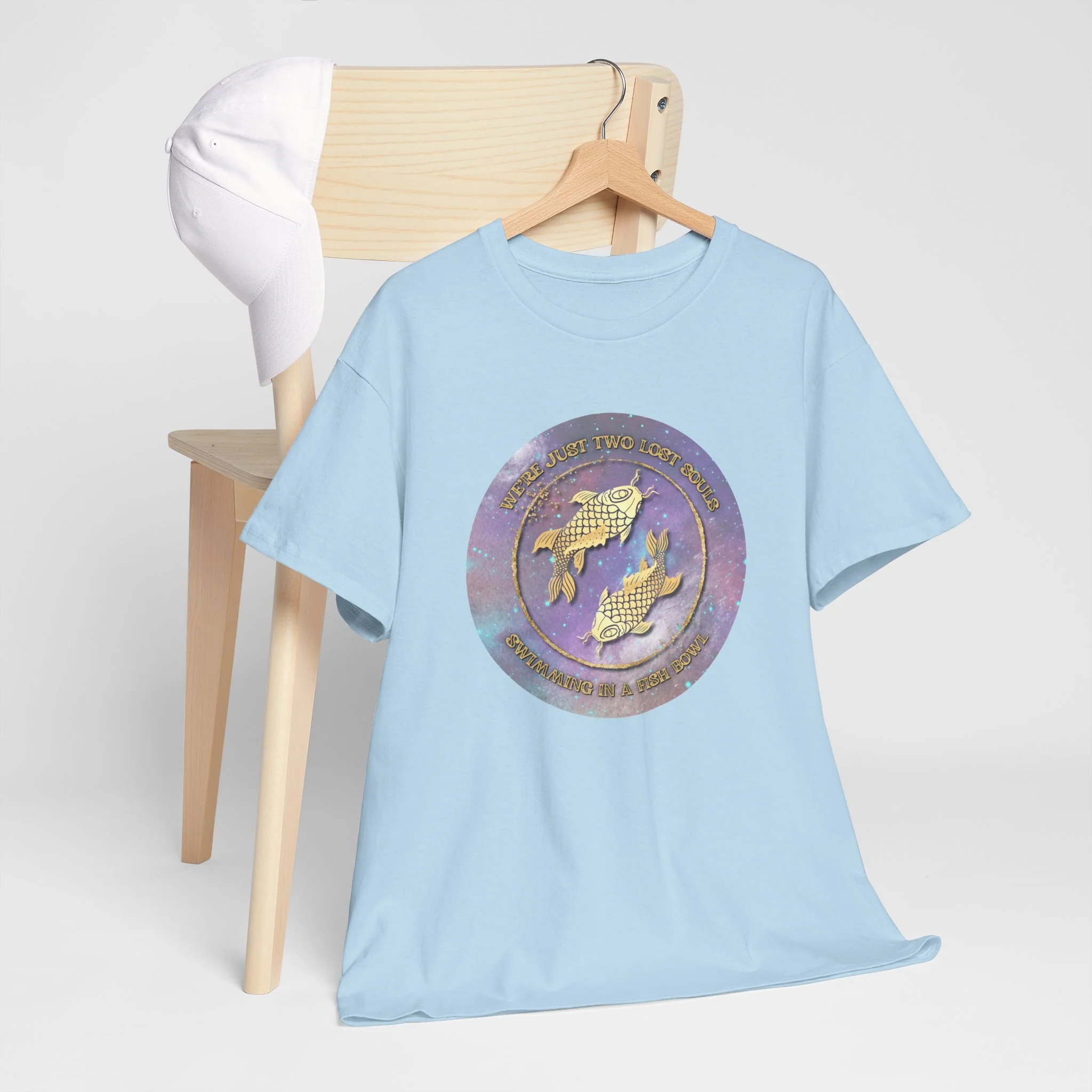 'Lost Souls' Celestial Fish Lyric T-Shirt - Image 58