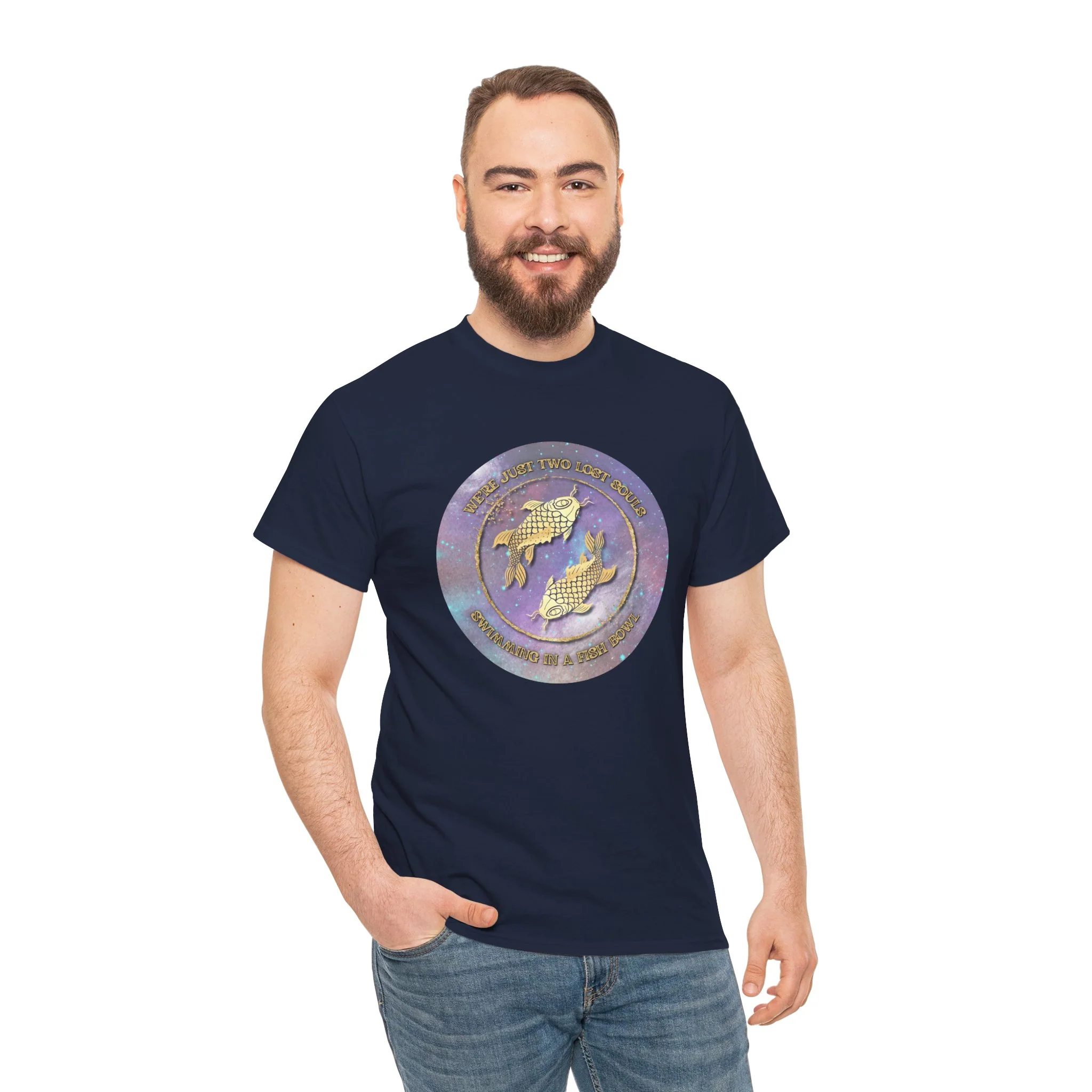 'Lost Souls' Celestial Fish Lyric T-Shirt - Image 6