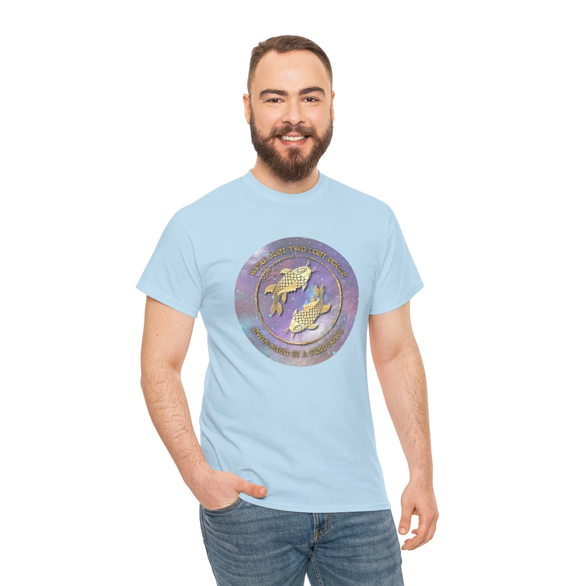'Lost Souls' Celestial Fish Lyric T-Shirt - Image 60