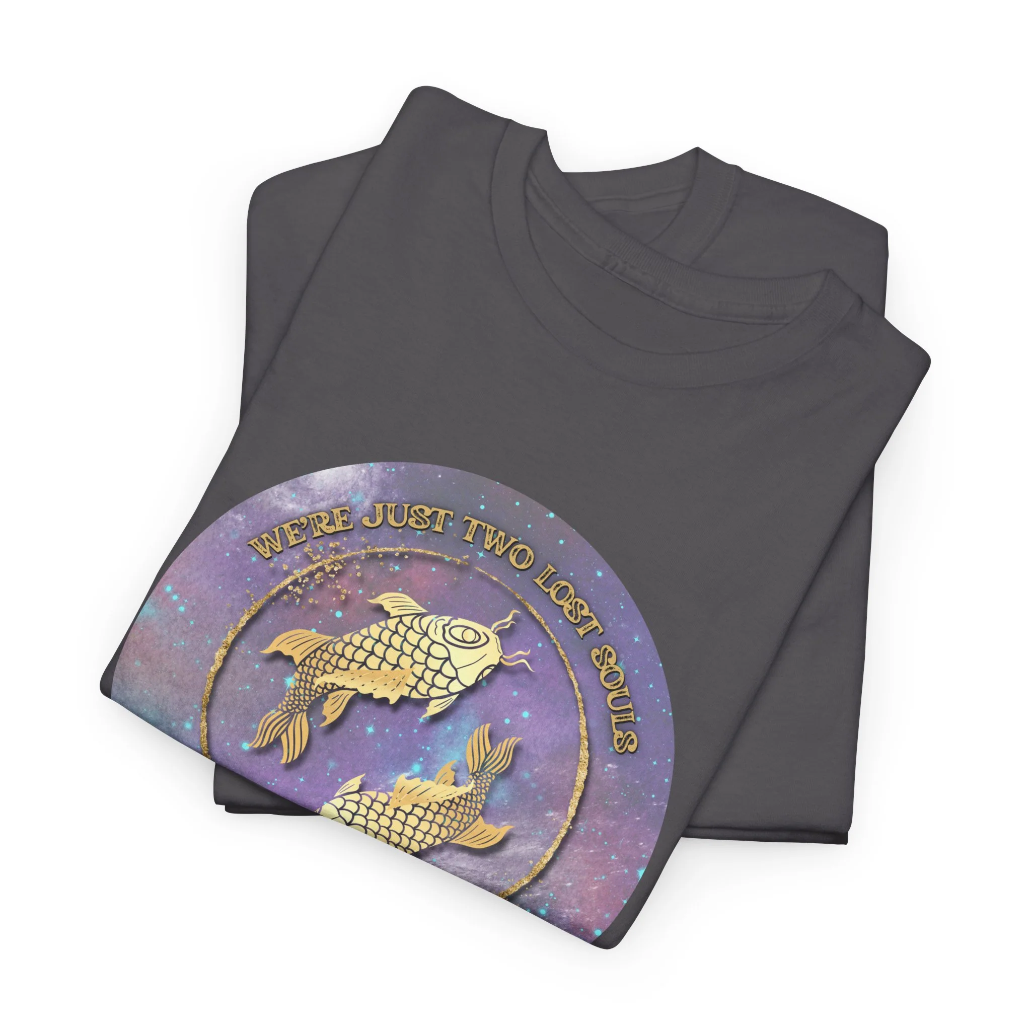'Lost Souls' Celestial Fish Lyric T-Shirt - Image 66