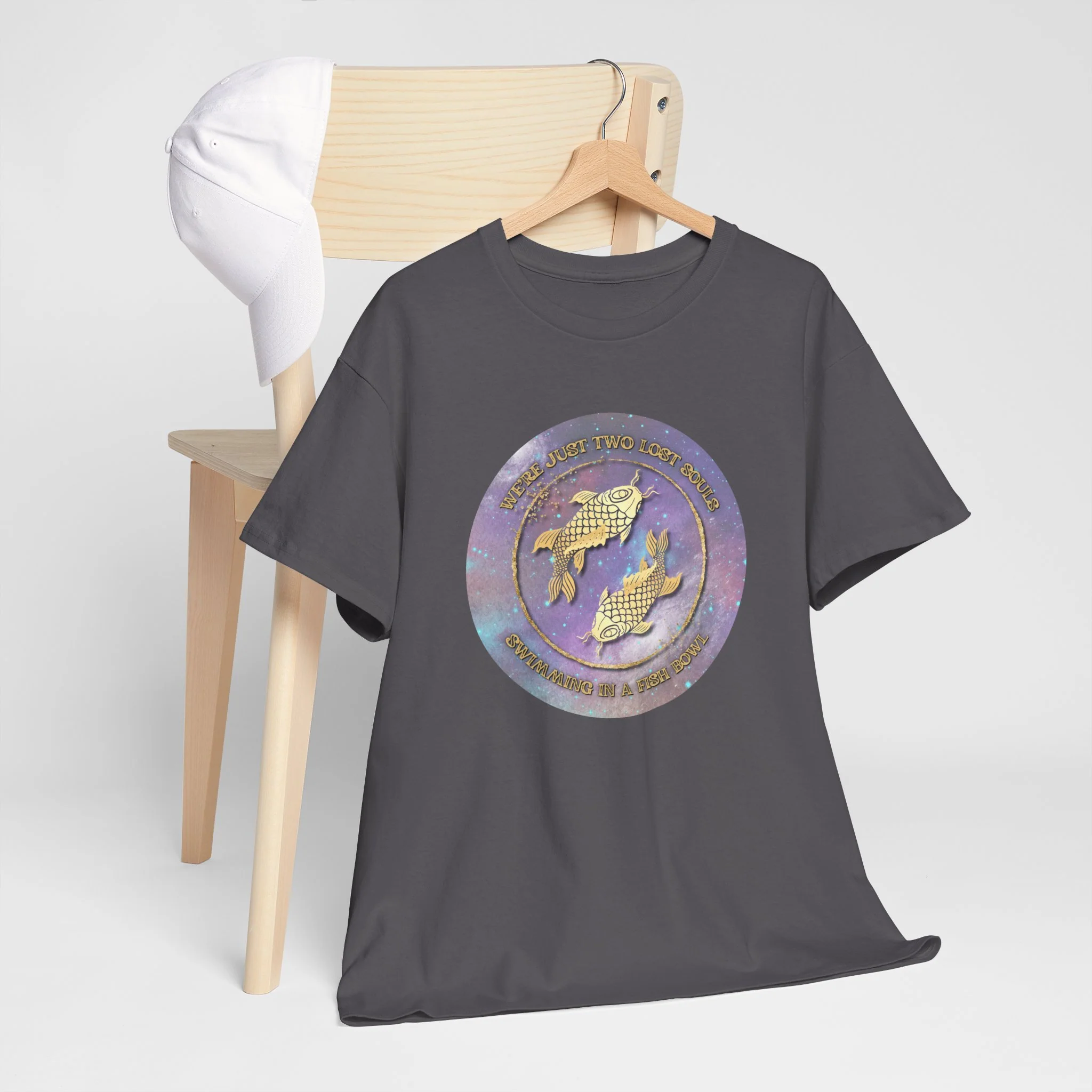 'Lost Souls' Celestial Fish Lyric T-Shirt - Image 67