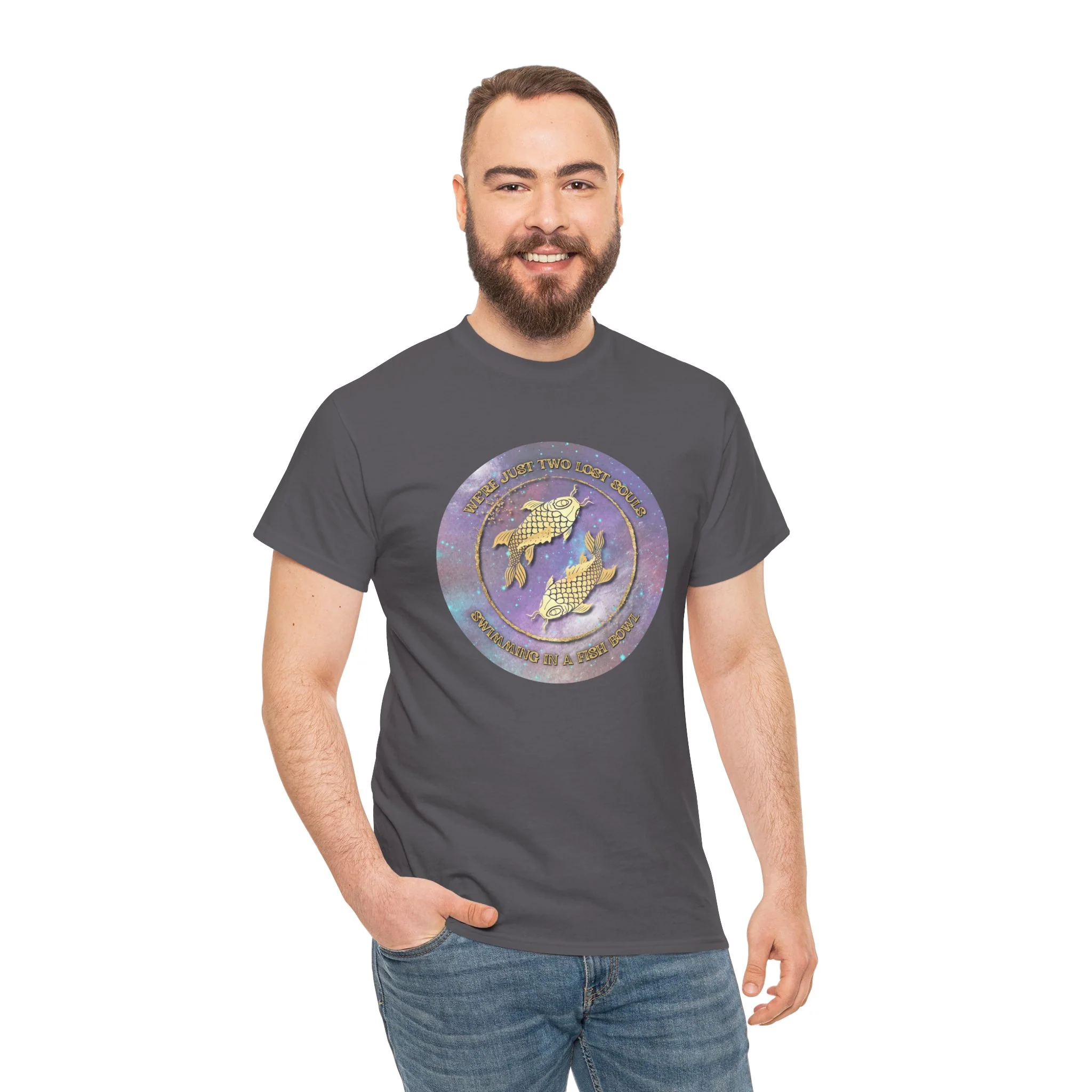 'Lost Souls' Celestial Fish Lyric T-Shirt - Image 69