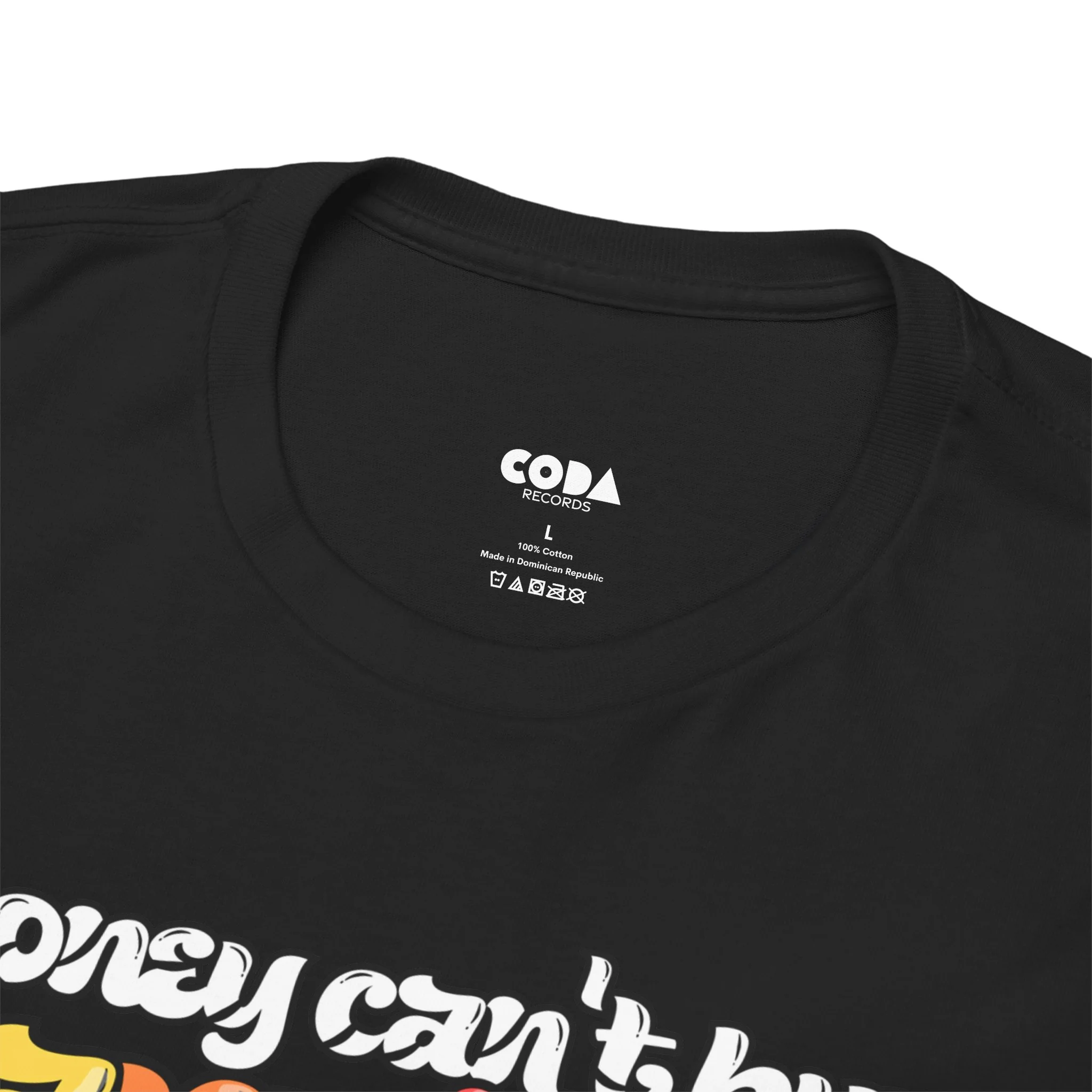 'Money can't buy happiness' Men's Vinyl T-Shirt - Image 5