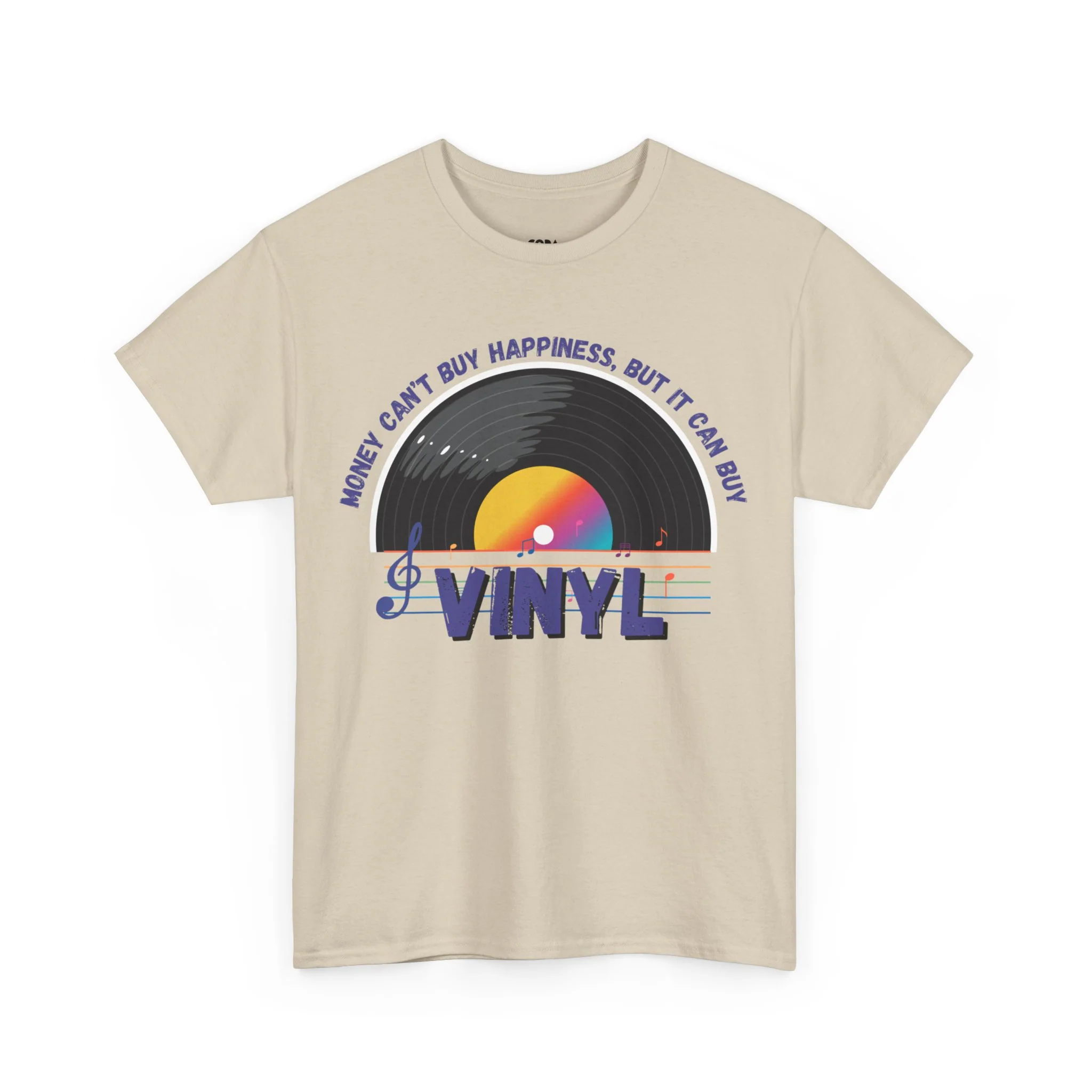 'Money Can't Buy Happiness, But It Can Buy Vinyl' Men's T-Shirt - Image 25