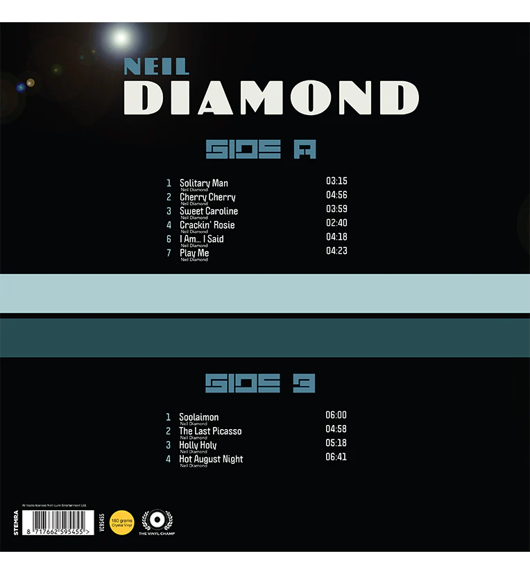 Neil Diamond – Live in Australia (Limited Edition 12-Inch Album on 180g Clear Vinyl) - Image 3