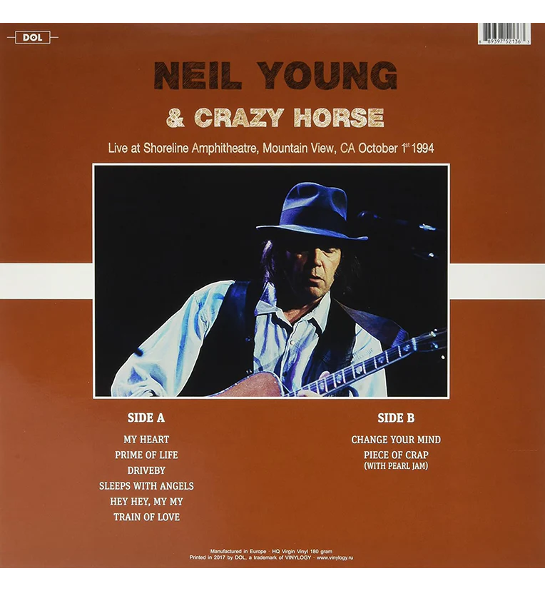 Neil Young & Crazy Horse – Live at the Shoreline Amphitheatre, Mountain View, CA, 1994 (12-Inch Album on 180g Translucent Green Vinyl) - Image 3