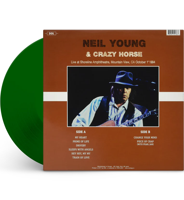 Neil Young & Crazy Horse – Live at the Shoreline Amphitheatre, Mountain View, CA, 1994 (12-Inch Album on 180g Translucent Green Vinyl) - Image 4