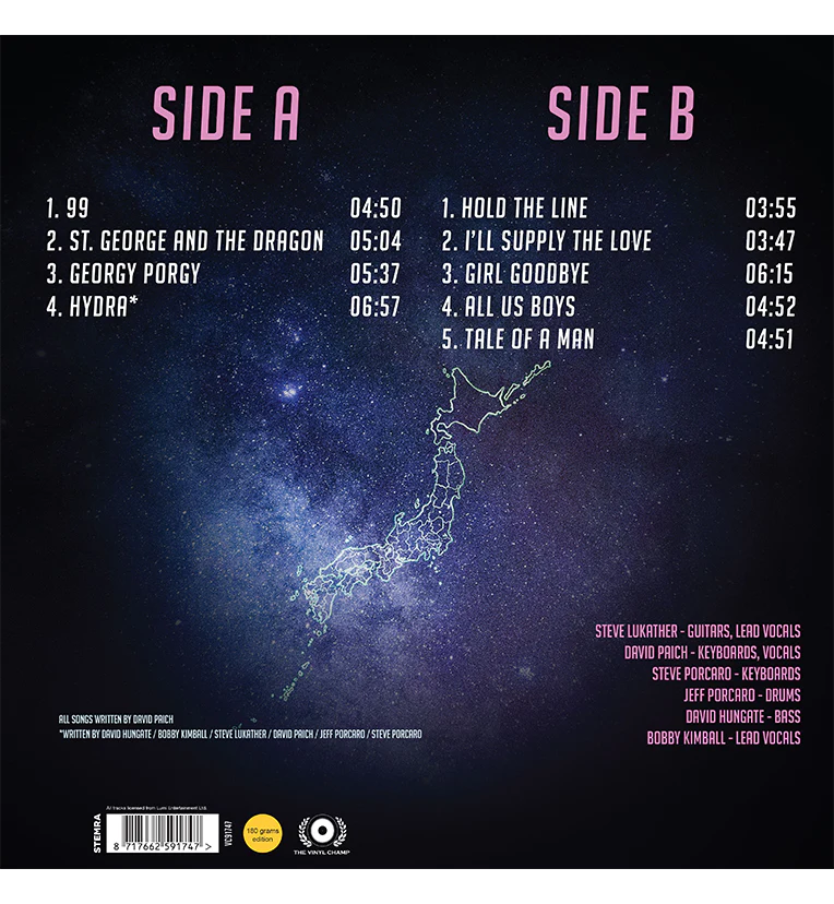 Toto – Shibuya Kōkaidō, Tokyo, 1980 (Limited Edition 12-Inch Album on 180g Purple Vinyl) - Image 3