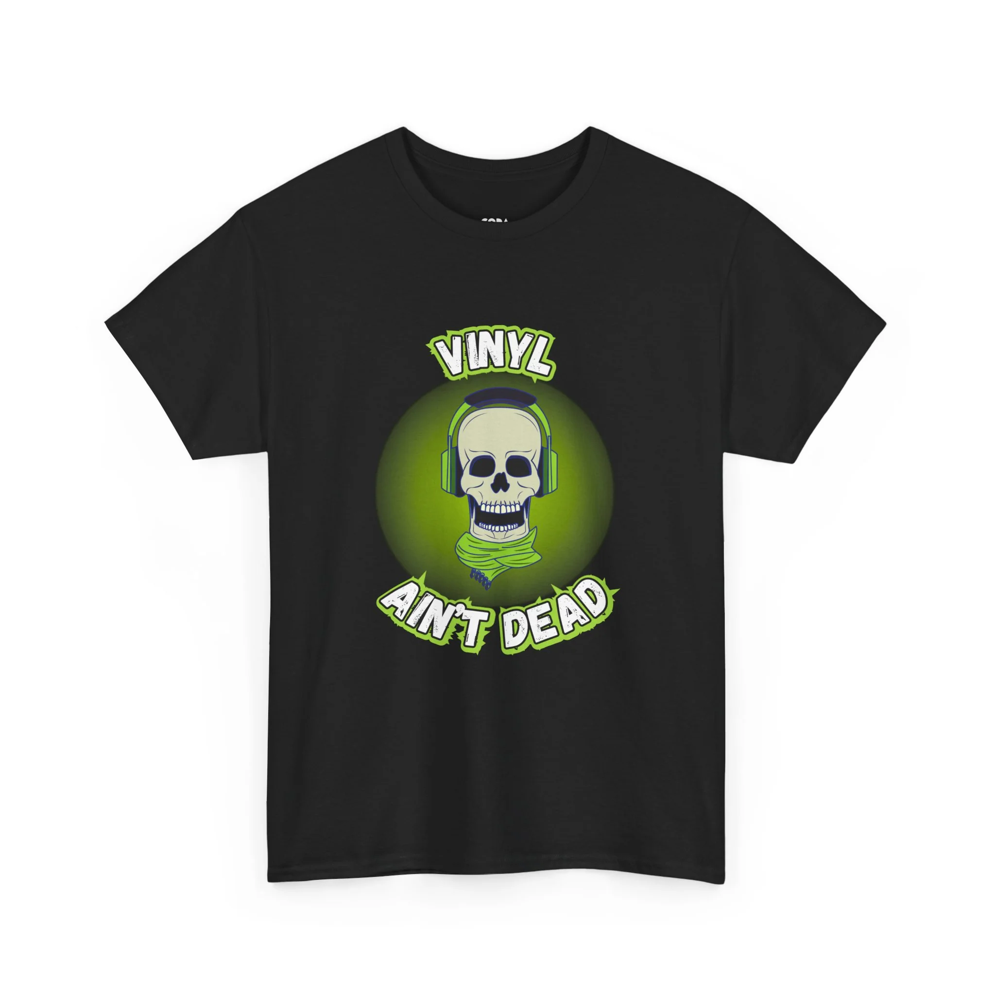 Vinyl Ain't Dead T-Shirt — Retro Skull Headphones Tee for Vinyl Lovers - Image 3